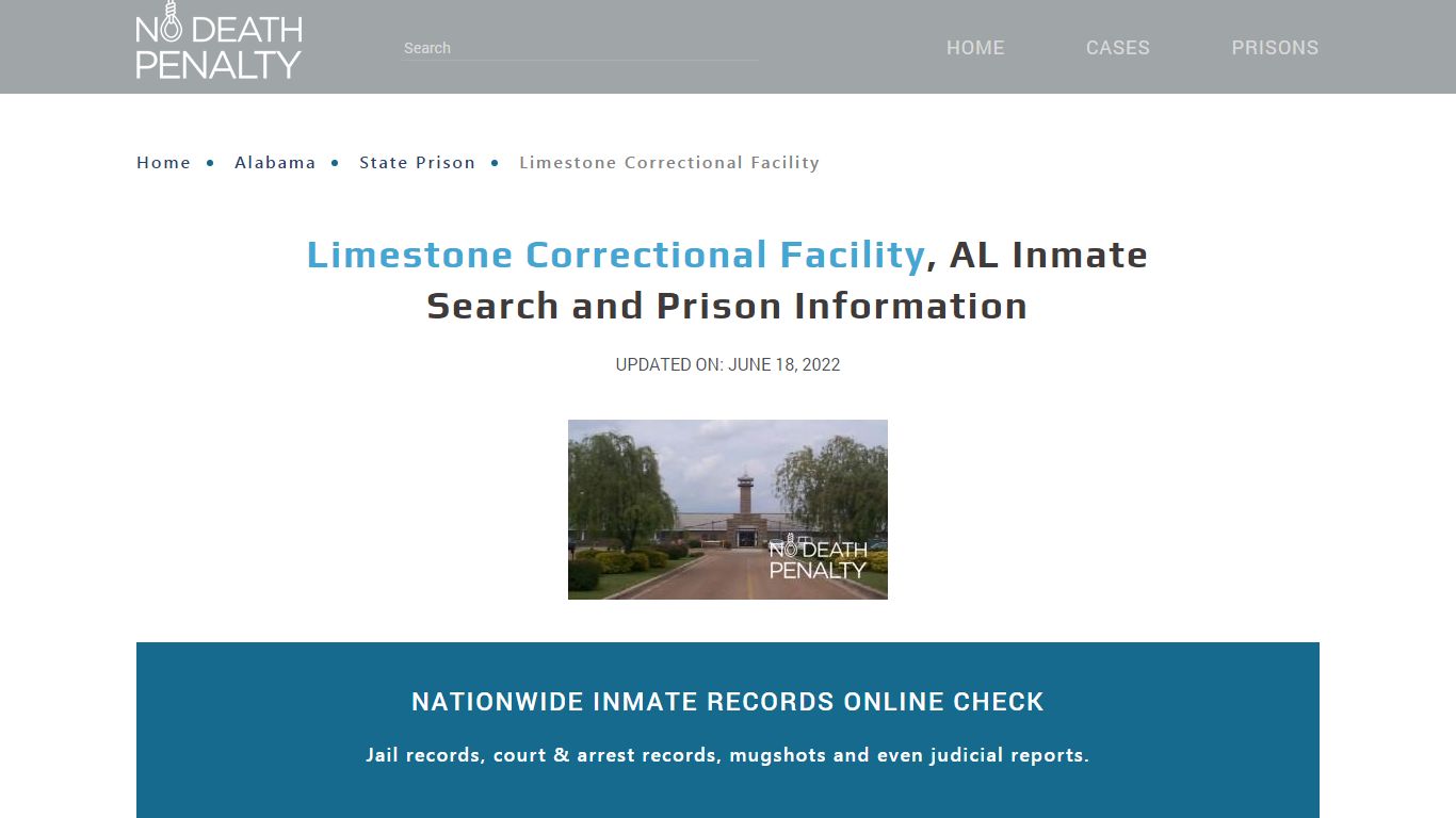 Limestone Correctional Facility, AL Inmate Search ...